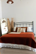 Load image into Gallery viewer, New Collection red large Reversible Alpaca Blanket