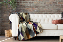 Load image into Gallery viewer, A touch of purple Medium Reversible Alpaca Blanket
