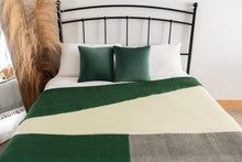Load image into Gallery viewer, New Collection green Large Reversible Alpaca Blanket