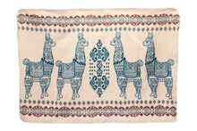 Load image into Gallery viewer, Small turquoise Alpaca Blanket