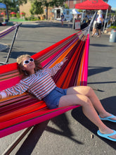 Load image into Gallery viewer, Rainbow Purple Large Hammock
