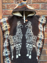 Load image into Gallery viewer, Brown Kid Alpaca Poncho
