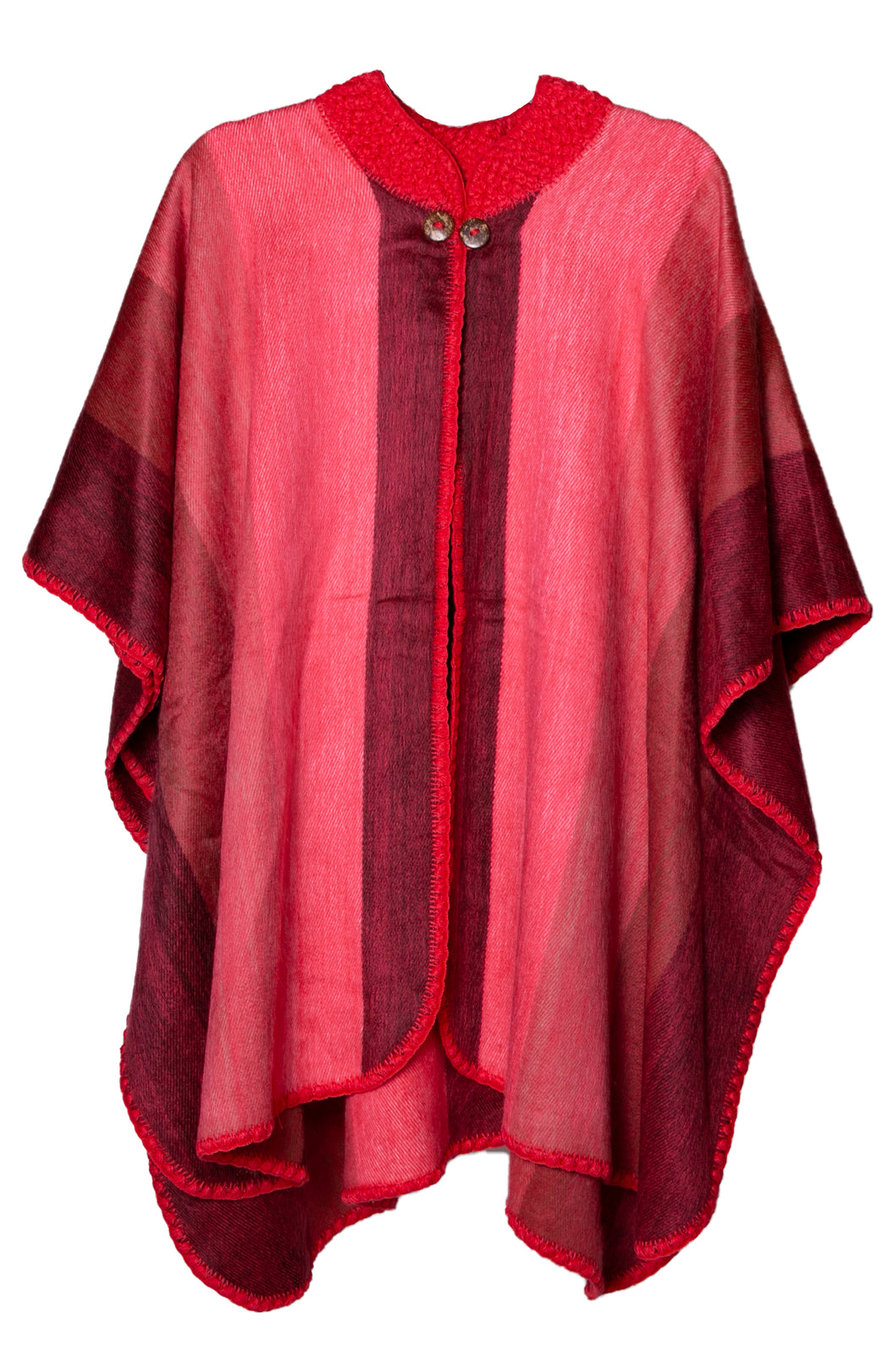 Dark Pink Alpaca Cape