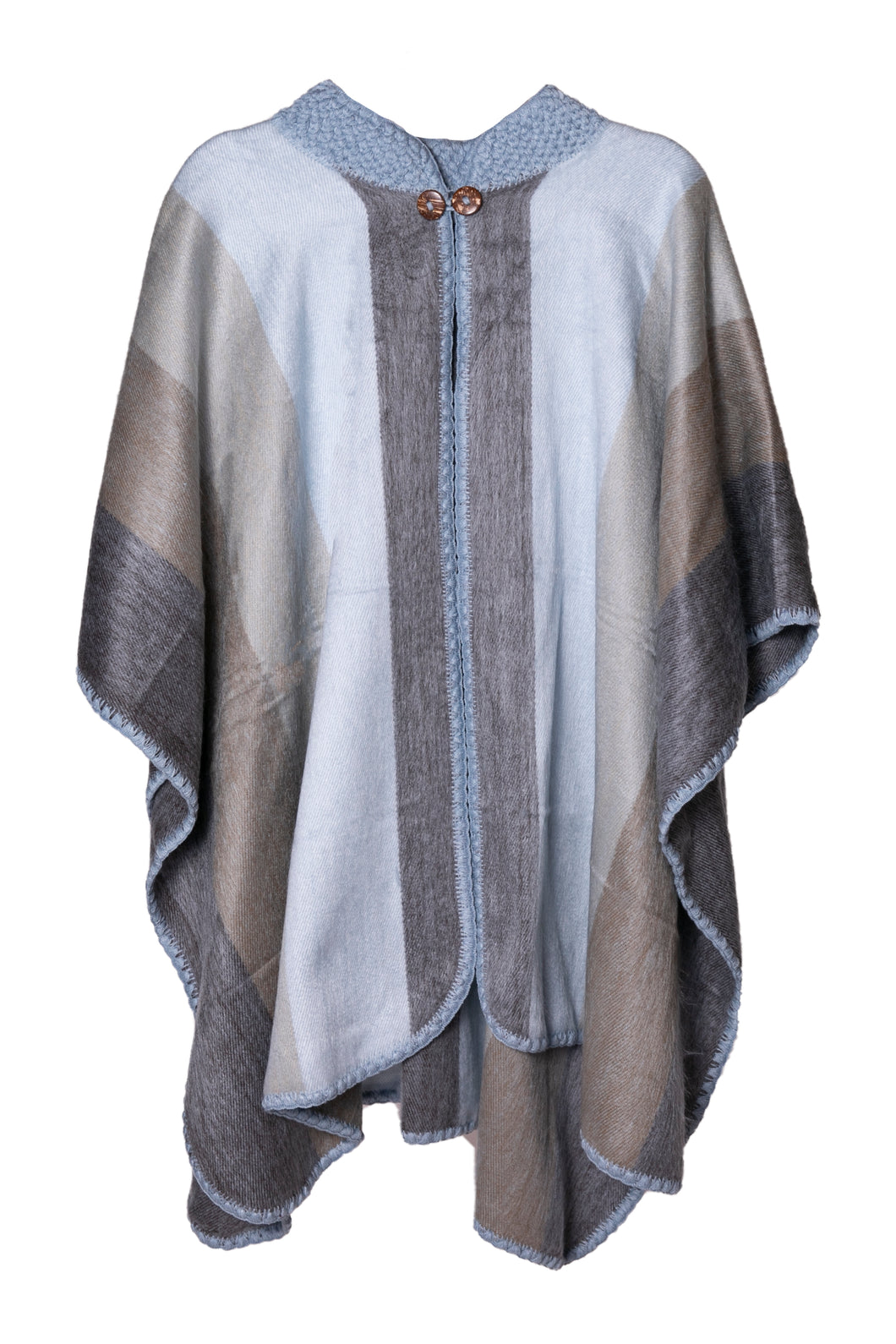 Light Blue Alpaca Cape