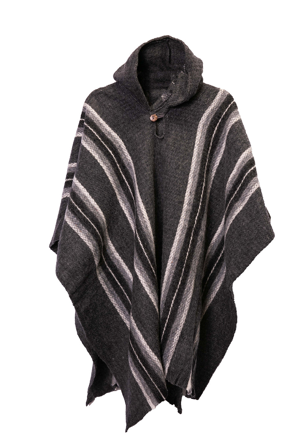 Wool Black Poncho