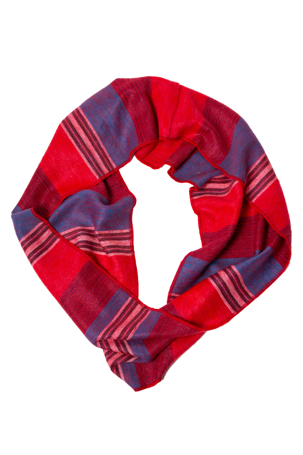 Azul Red Alpaca Infinity Scarf