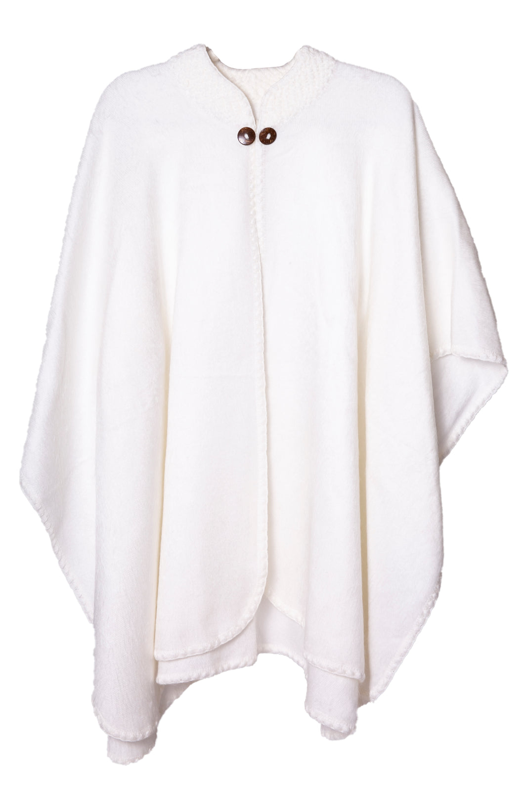 Classic White Alpaca Cape